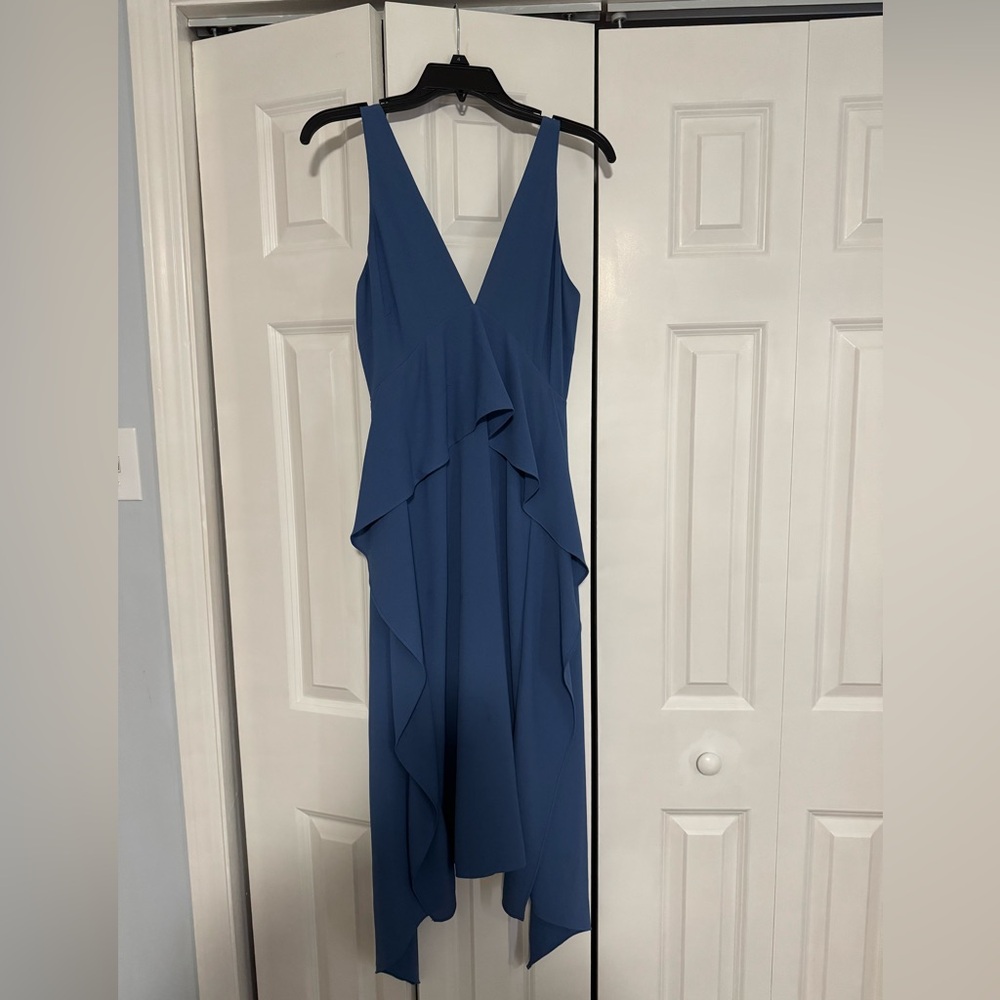 Gianni Bini Blue Layered Midi Dress